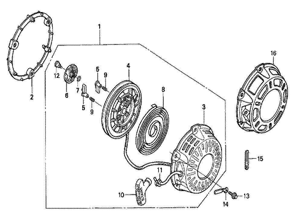 Fig-0 Diagram and Parts List for GX200 QJF1-Seri-10-1899999 Honda Engine