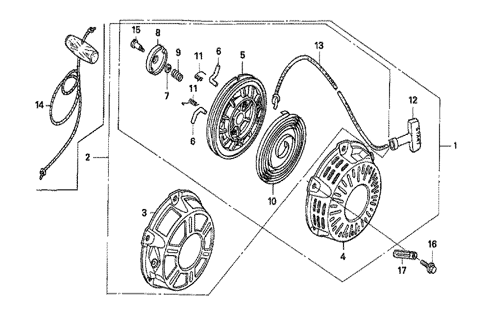 Fig-0 Diagram and Parts List for GX160K1 Type RXE4 Honda Engine