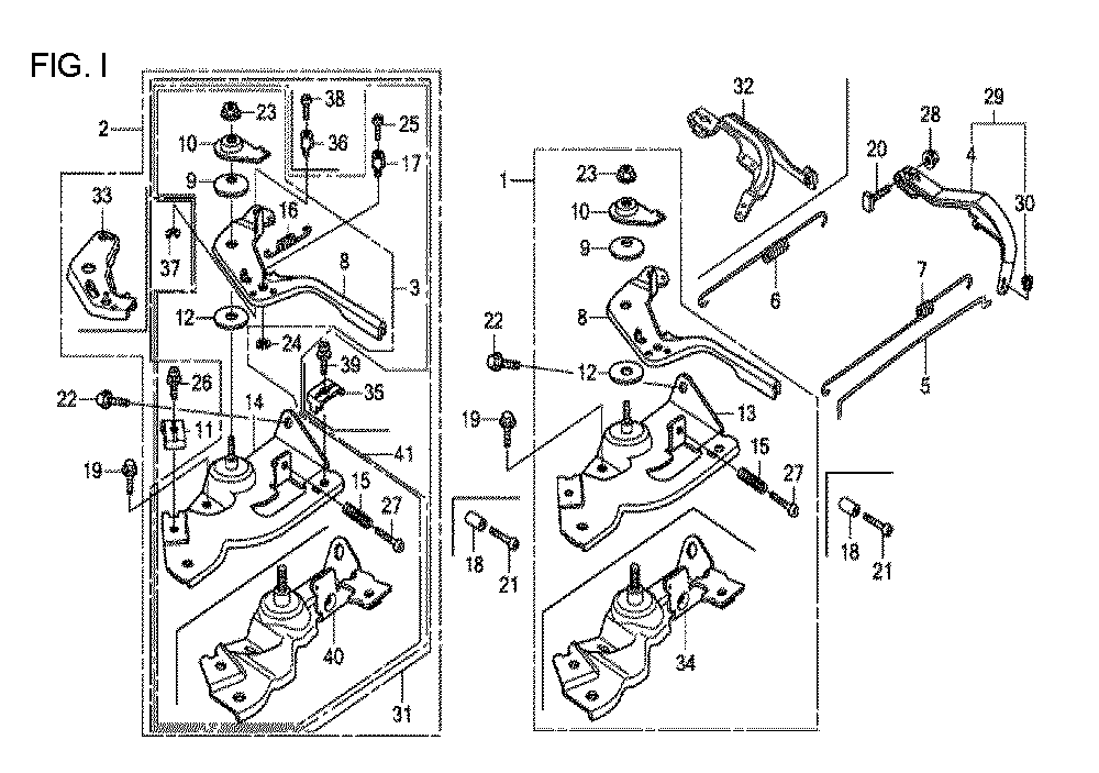 Fig-9 Diagram and Parts List for GX120T1 Type QDBR Honda Engine