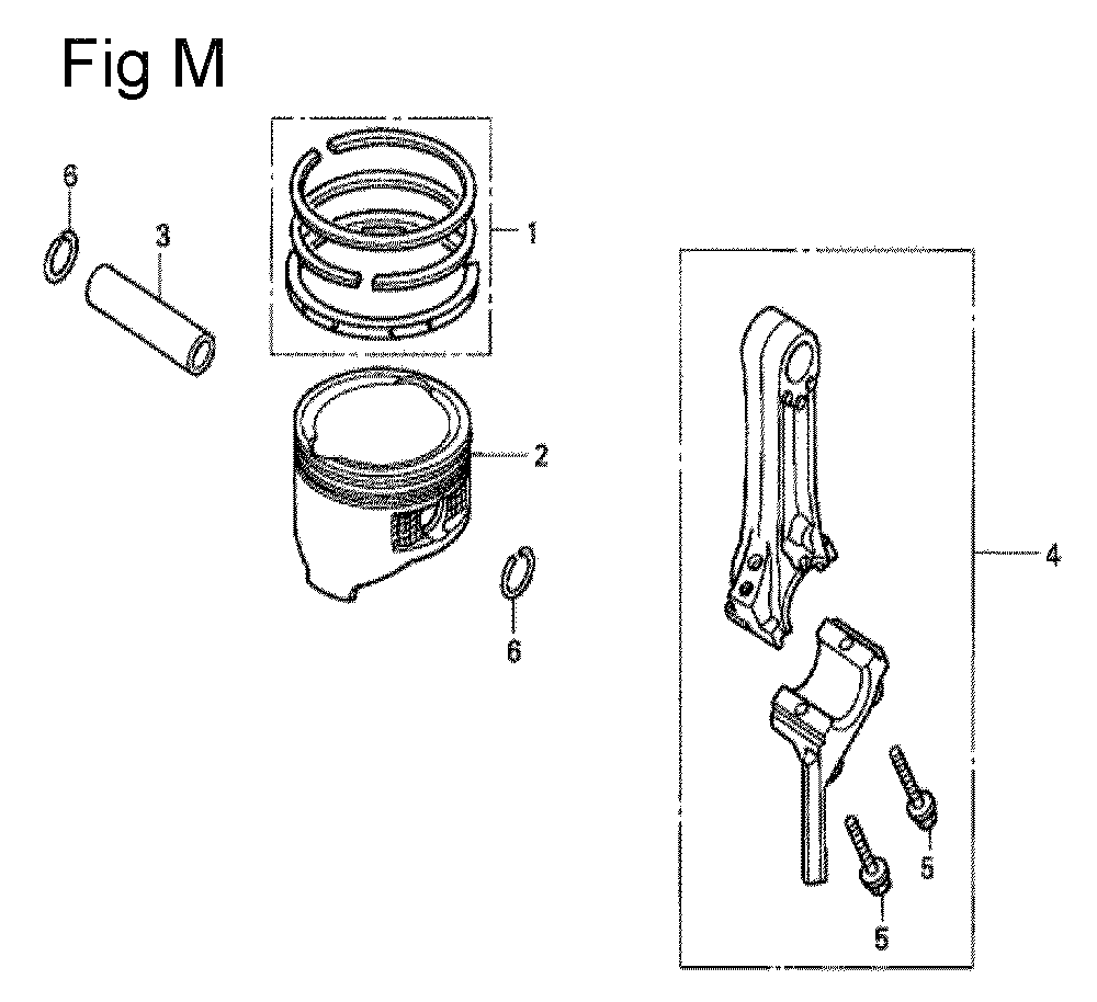 Fig-13 Diagram and Parts List for GC160 Type VXJ Honda Engine