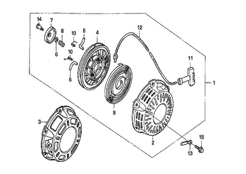 Fig-0 Diagram and Parts List for GX160U1 Type QXE5 Honda Engine