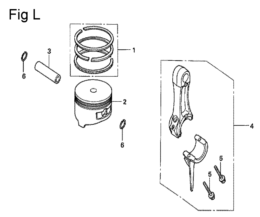Fig-13 Diagram and Parts List for GX100U Type KRS2 Honda Engine
