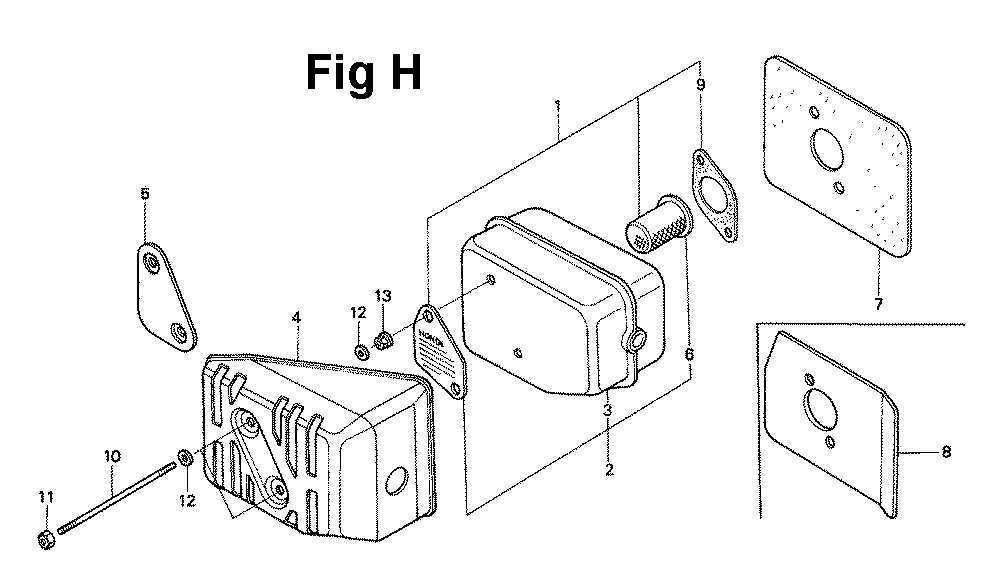 Fig-7 Diagram and Parts List for GXV120 Type A1LA Honda Engine