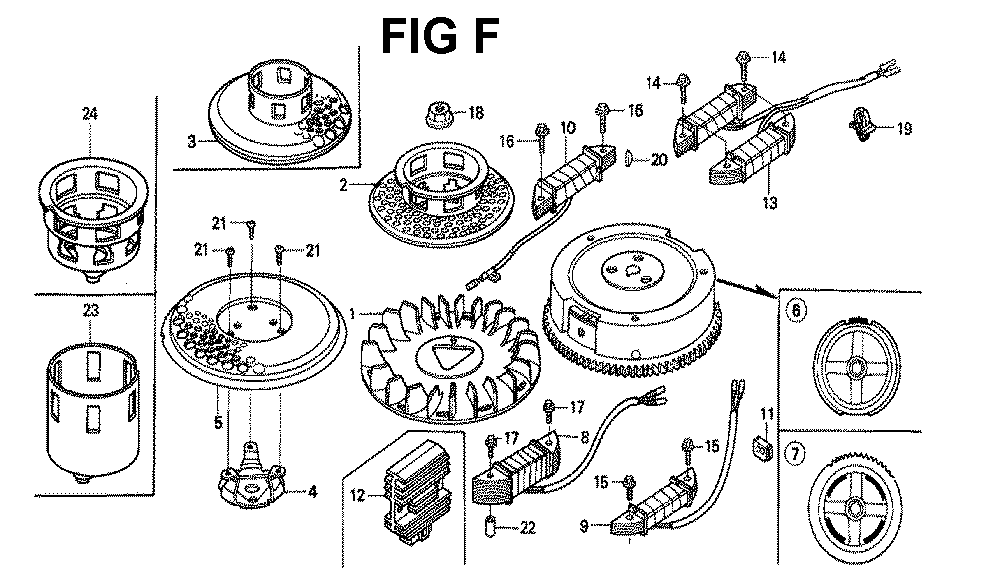 Fig-12 Diagram and Parts List for GXV340 Type DX2 Honda Engine