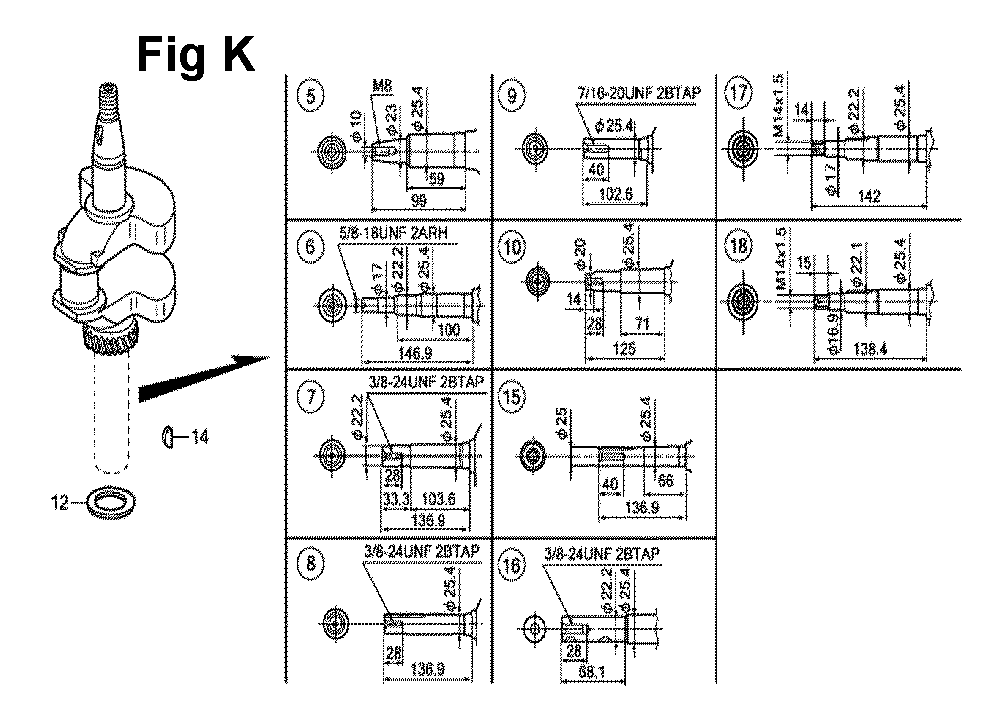 Fig-2 Diagram and Parts List for GXV160UH2 Type N4 Honda Engine