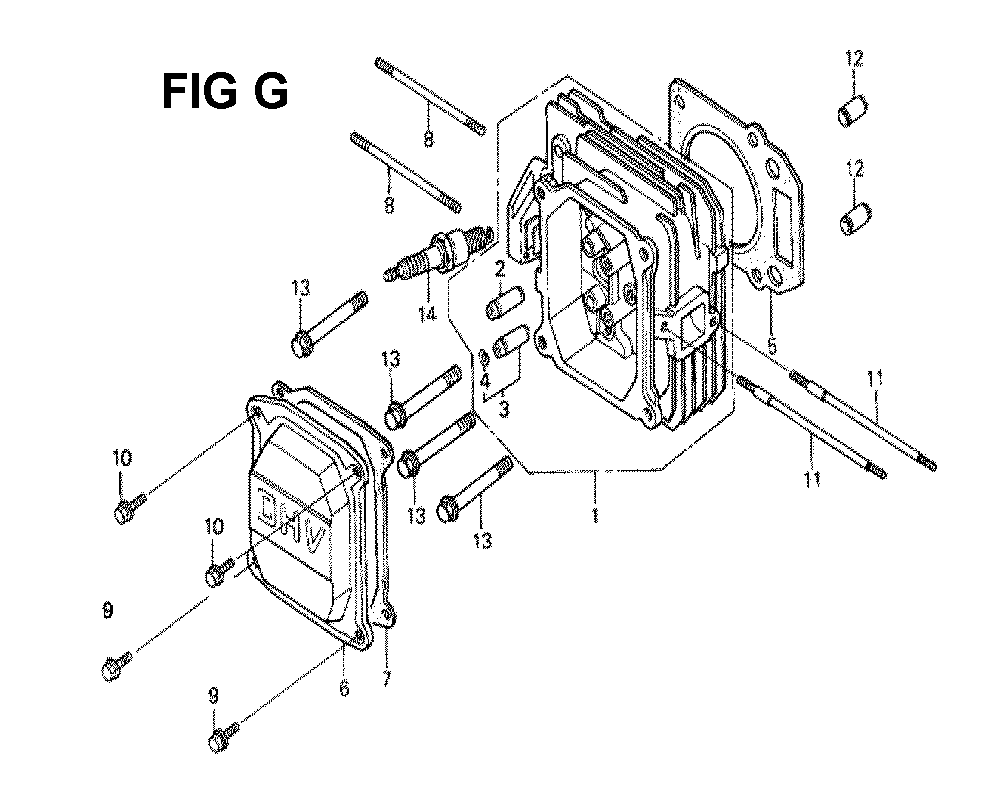 Fig-5 Diagram and Parts List for GXV160 Type SFCA Honda Engine