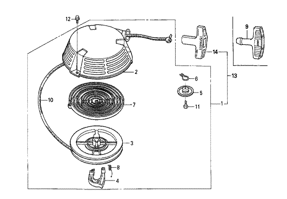Fig-0 Diagram and Parts List for GXV160H2 Type N5 Honda Engine