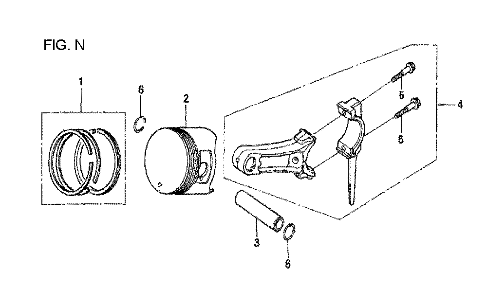 Fig-14 Diagram and Parts List for GX160U1 Type TCS2 Honda Engine