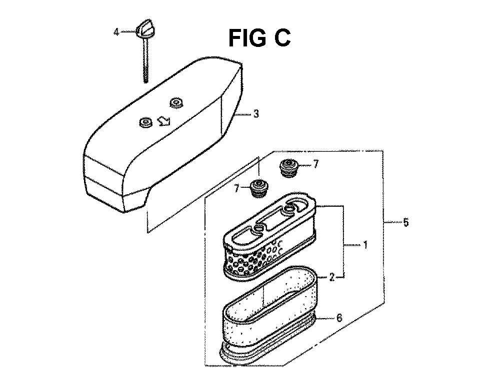 Fig-5 Diagram and Parts List for GXV160K1 Type N65 Honda Engine
