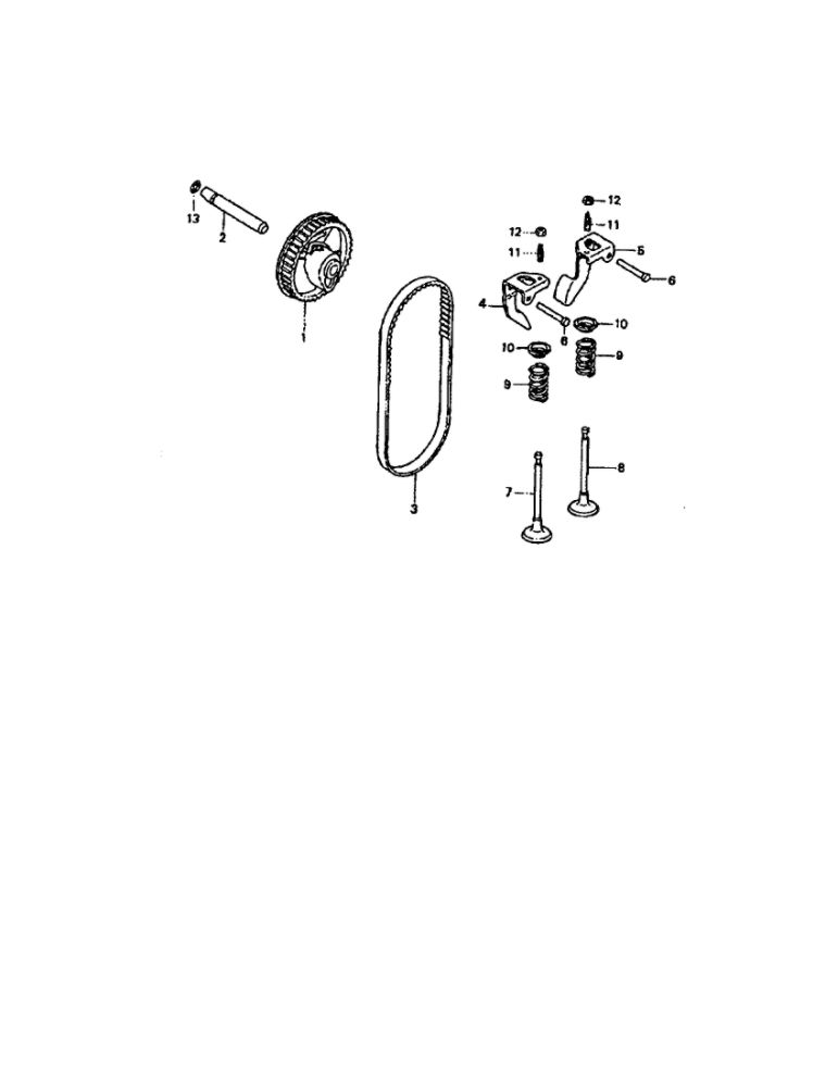 Camshaft Diagram and Parts List for GCV-160-AQHA2  Honda Engine