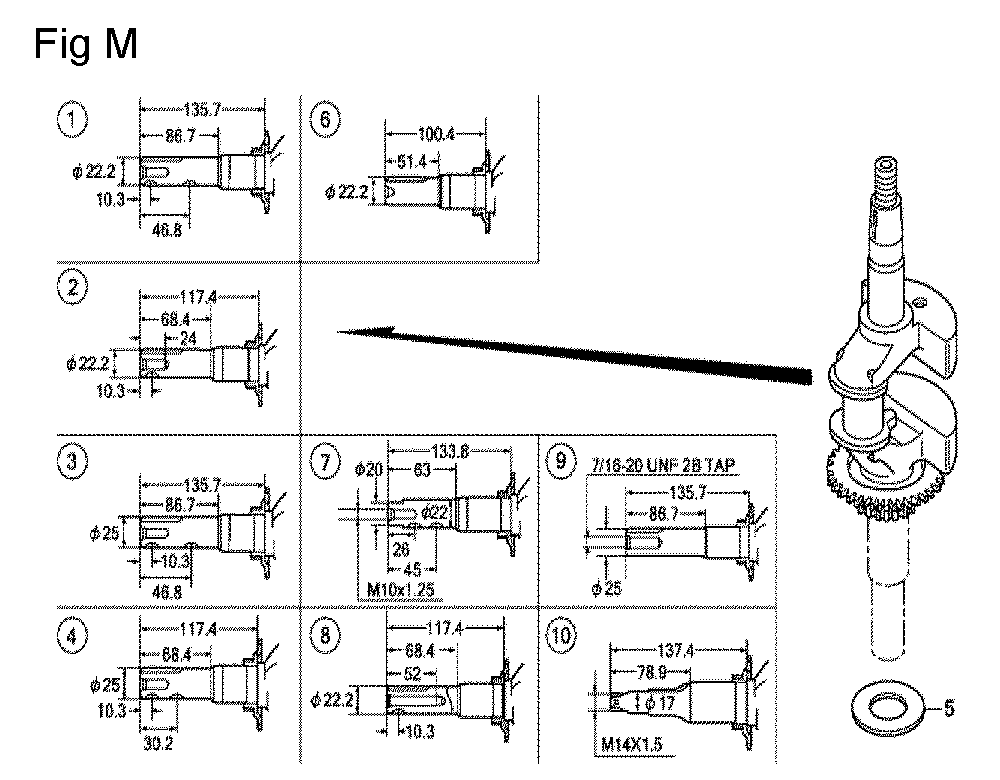 Fig-13 Diagram and Parts List for GCV160LE Type A7H1A Honda Engine