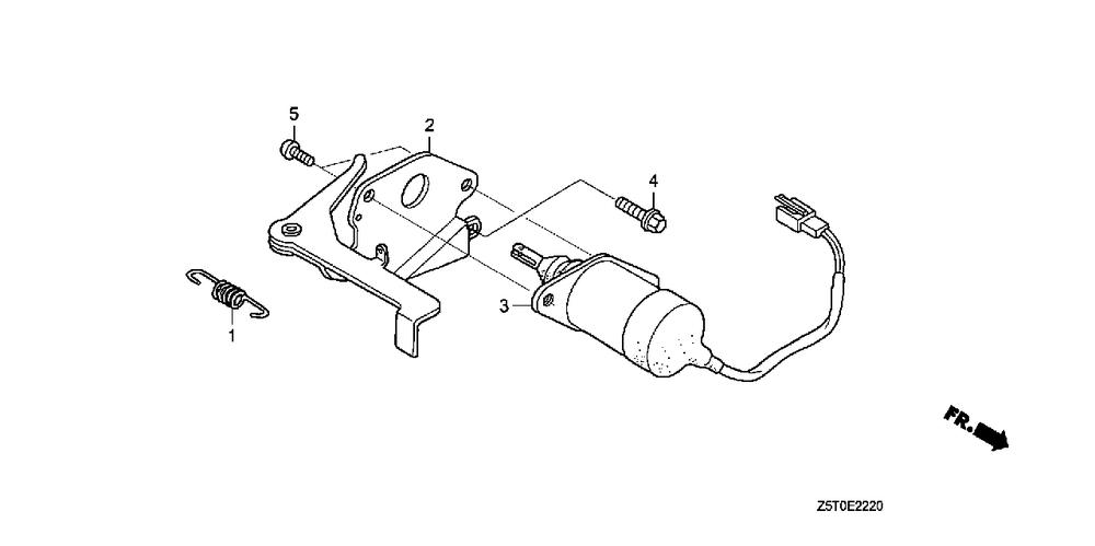Auto Throttle Diagram and Parts List for GX390RT2 (Type  VXG/A)(GCBCT-3000001 - 9999999) Honda Engine
