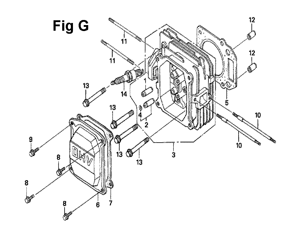 Fig-8 Diagram and Parts List for GXV160UH2 Type SFY1 Honda Engine
