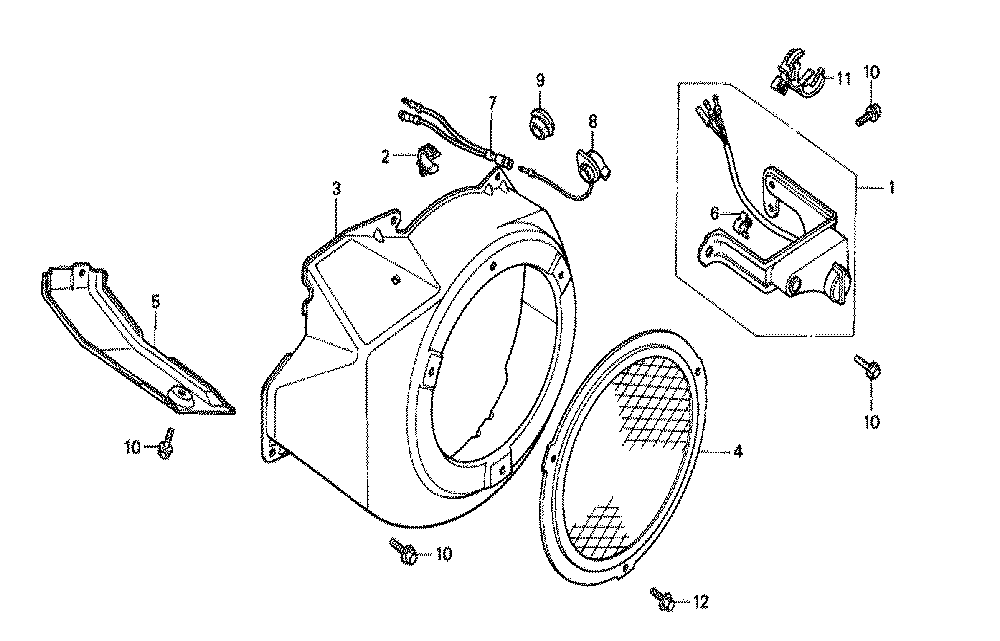 Fig-0 Diagram and Parts List for GX240 Type QAS Honda Engine