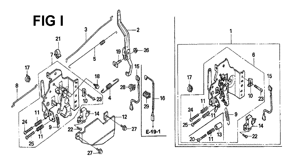 Fig-6 Diagram and Parts List for GXV160H2 Type N4 Honda Engine