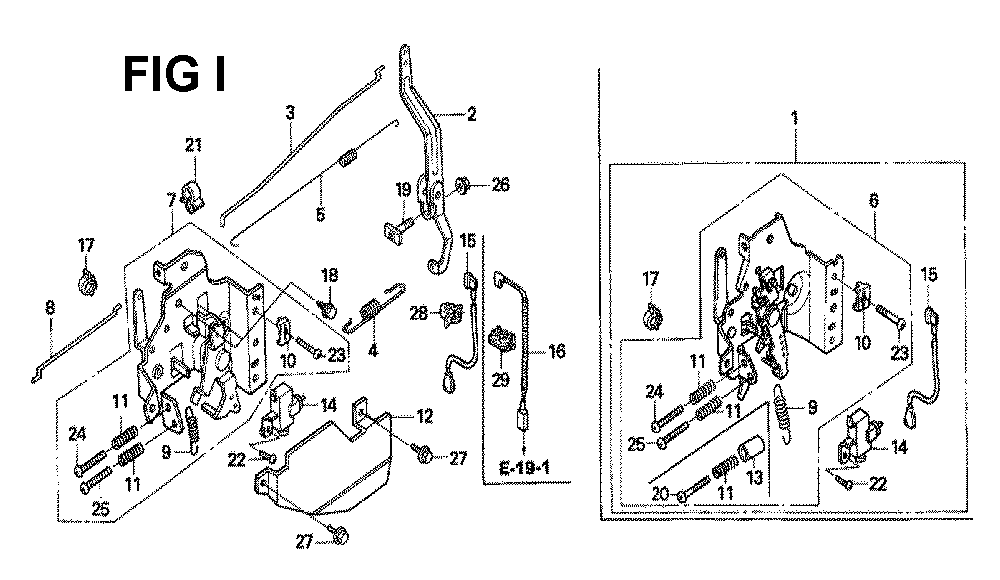 Fig-10 Diagram and Parts List for GXV160H2 Type SFY Honda Engine