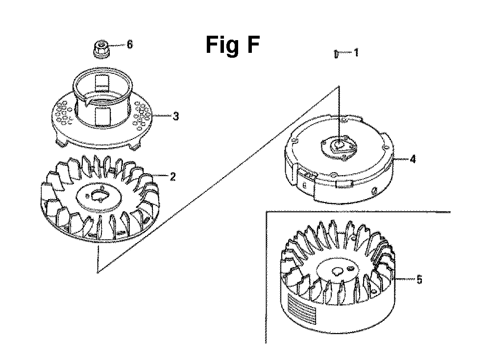 Fig-10 Diagram and Parts List for GXV160UH2 Type N55 Honda Engine