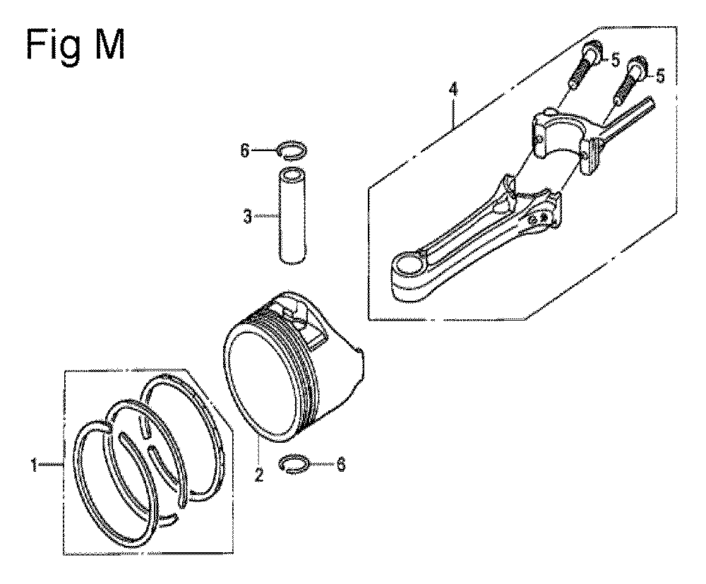 Fig-13 Diagram and Parts List for GSV190LA Type GBH Honda Engine