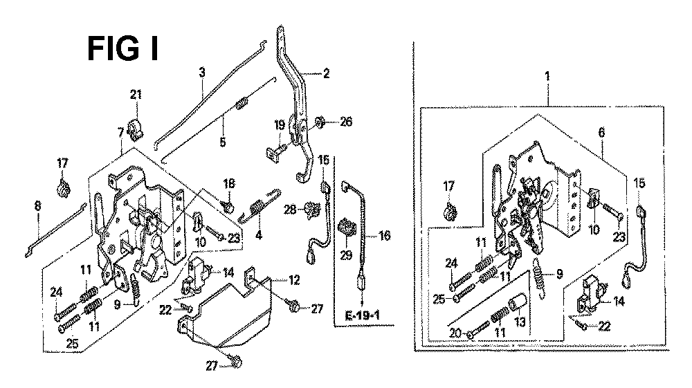 Fig-9 Diagram and Parts List for GXV160H2 Type SFE1 Honda Engine
