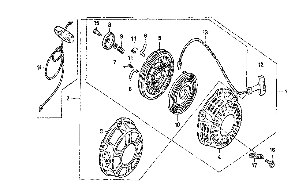 Fig-0 Diagram and Parts List for GX160K1 Type RH Honda Engine