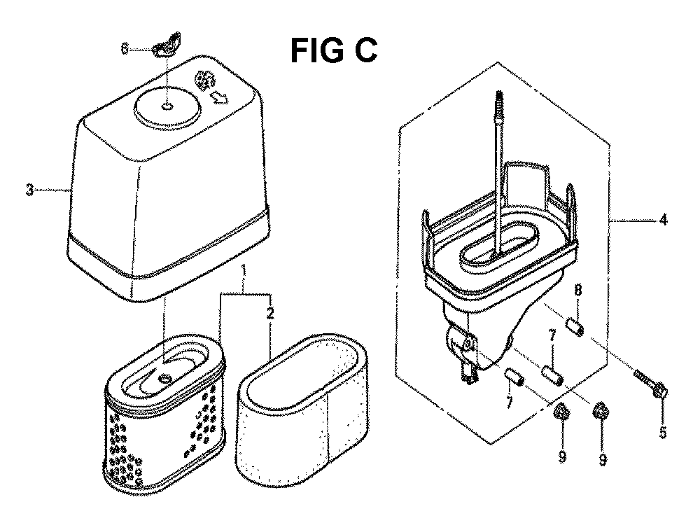 Fig-10 Diagram and Parts List for GXV340K2 Type DA4 Honda Engine