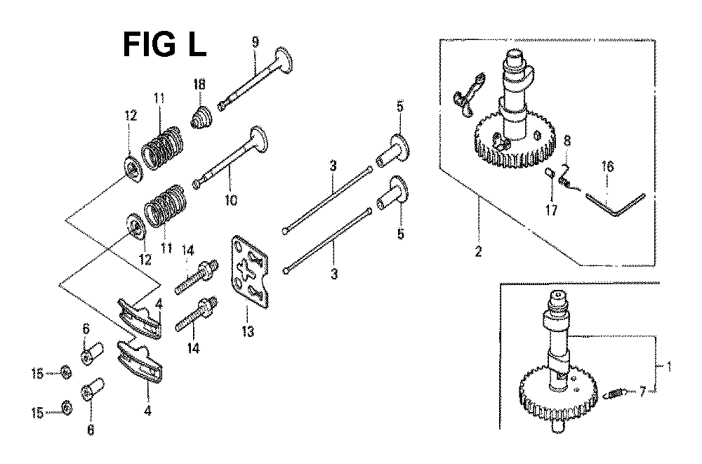 Fig-9 Diagram and Parts List for GXV140 Type N1GA Honda Engine