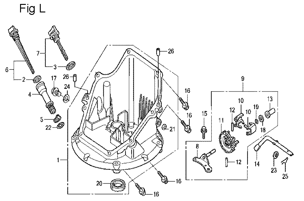 Fig-12 Diagram and Parts List for GCV160LA Type R3A Honda Engine