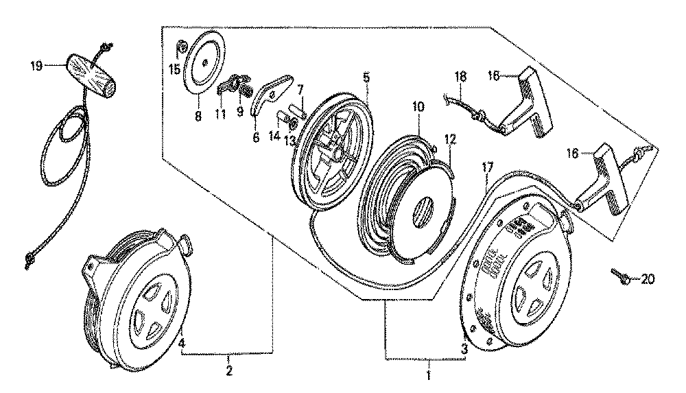 Fig-0 Diagram and Parts List for GX140 Type LJ Honda Engine