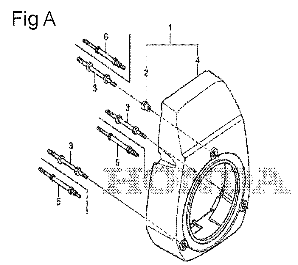 Fig-1 Diagram and Parts List for GS190A Type VXE9 Honda Engine