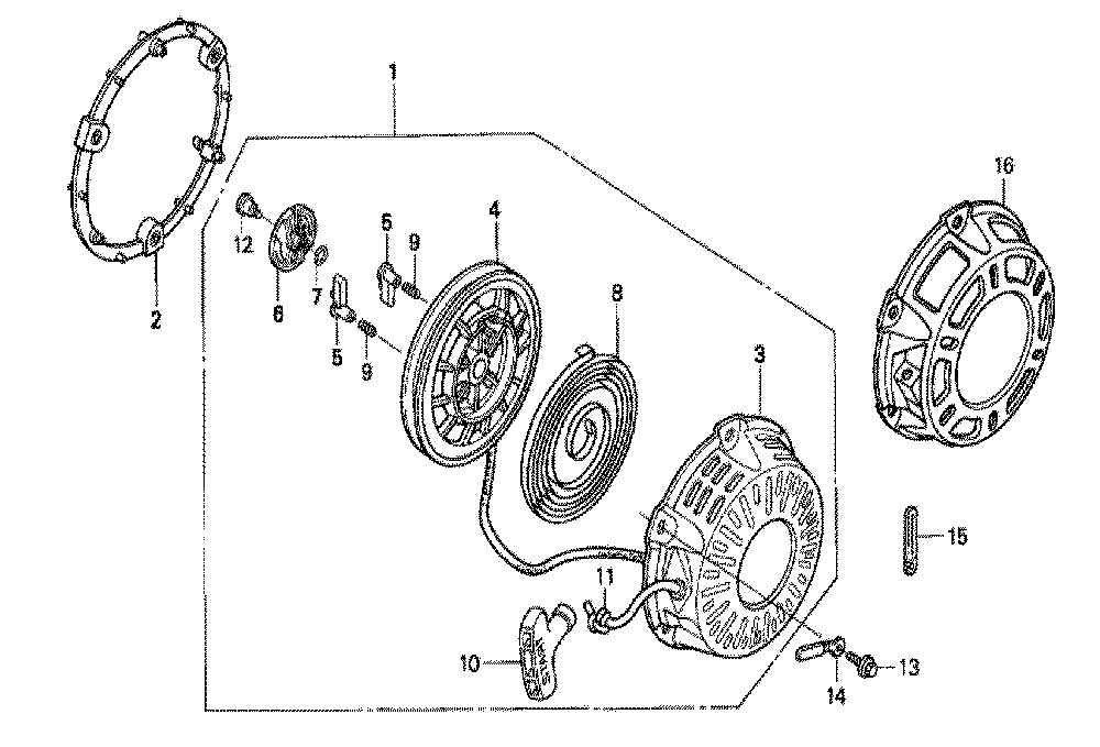Fig-0 Diagram and Parts List for GX200 Type TX2 Honda Engine
