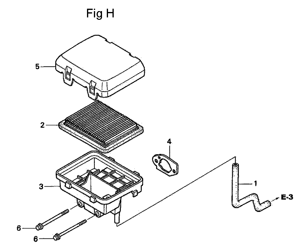 Fig-8 Diagram and Parts List for GC160 Type VXA Honda Engine