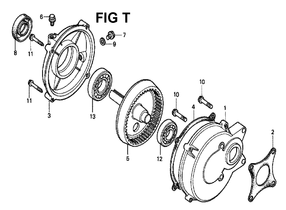 Fig-15 Diagram and Parts List for GX160K1 Type H1 Honda Engine