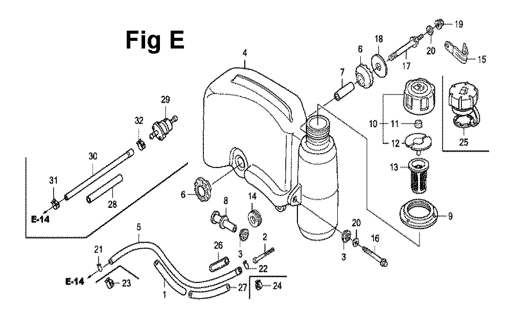 Fig-6 Diagram and Parts List for GXV160UH2 Type SFL1 Honda Engine