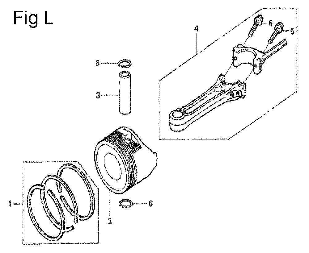 Fig-12 Diagram and Parts List for GSV190A Type A1G7 Honda Engine