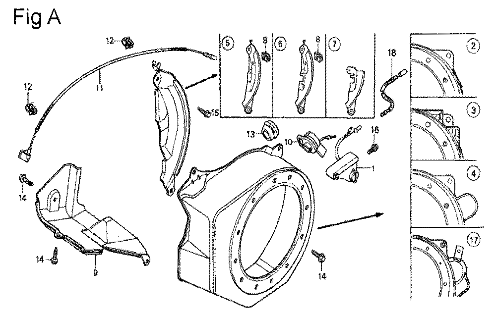Fig-10 Diagram and Parts List for GX140 Type VET Honda Engine