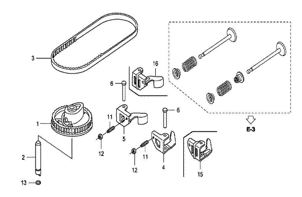 Fig-0 Diagram and Parts List for GCV160A Type A1AE Honda Engine