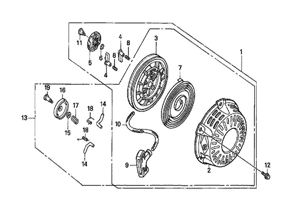 Fig-0 Diagram and Parts List for GX160H1 Type QDBR Honda Engine