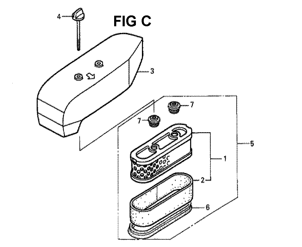 Fig-5 Diagram and Parts List for GXV160K1 Type A1SA Honda Engine