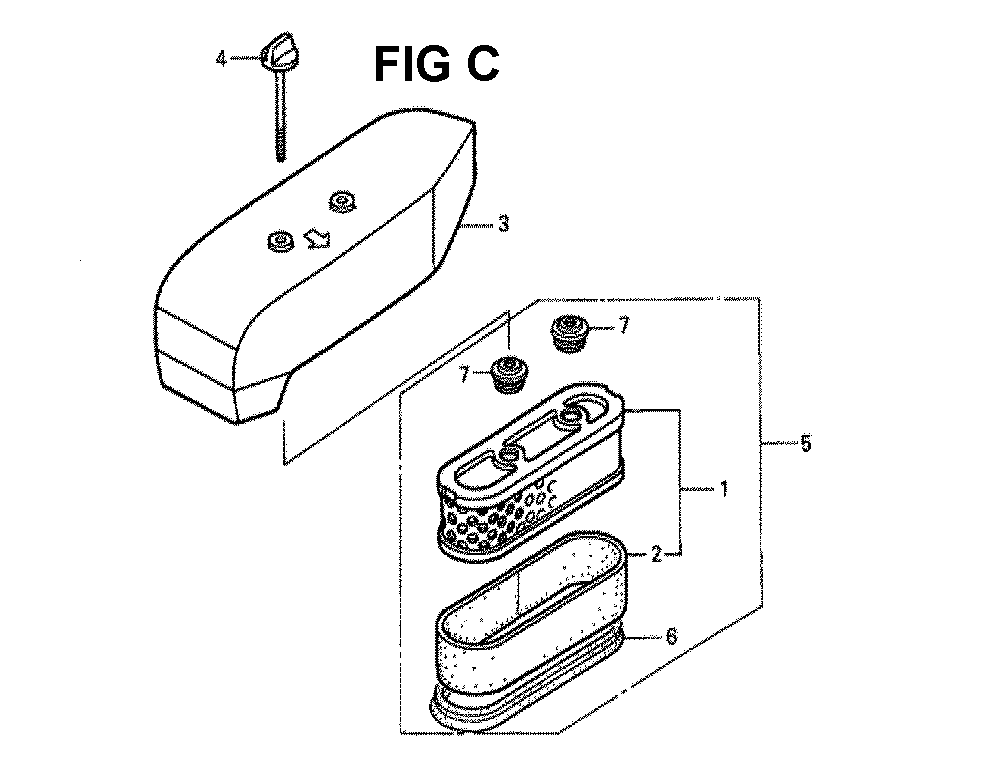 Fig-12 Diagram and Parts List for GXV160K1 Type N5 Honda Engine
