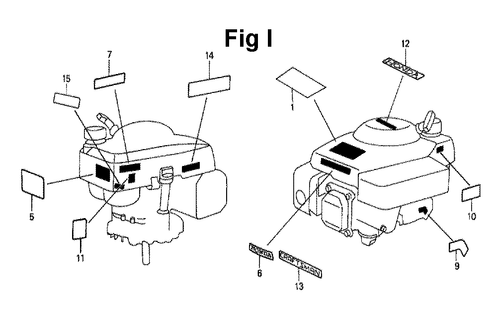 Fig-5 Diagram and Parts List for GXV140 Type N1EA Honda Engine