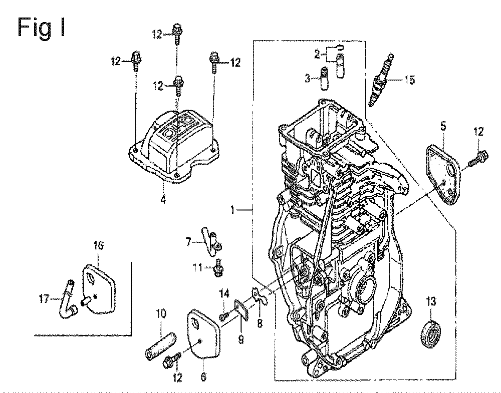 Fig-9 Diagram and Parts List for GX100U Type QA26 Honda Engine