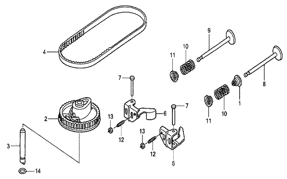 Fig-0 Diagram and Parts List for GSV190A Type S3A Honda Engine