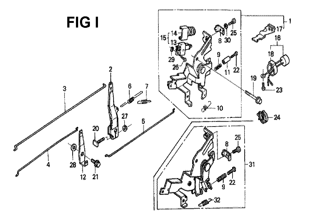 Fig-8 Diagram and Parts List for GXV340K2 Type DA2 Honda Engine