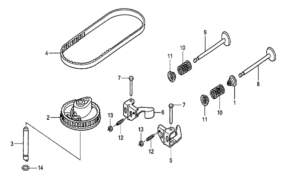 Fig-0 Diagram and Parts List for GCV190LA Type G5B Honda Engine