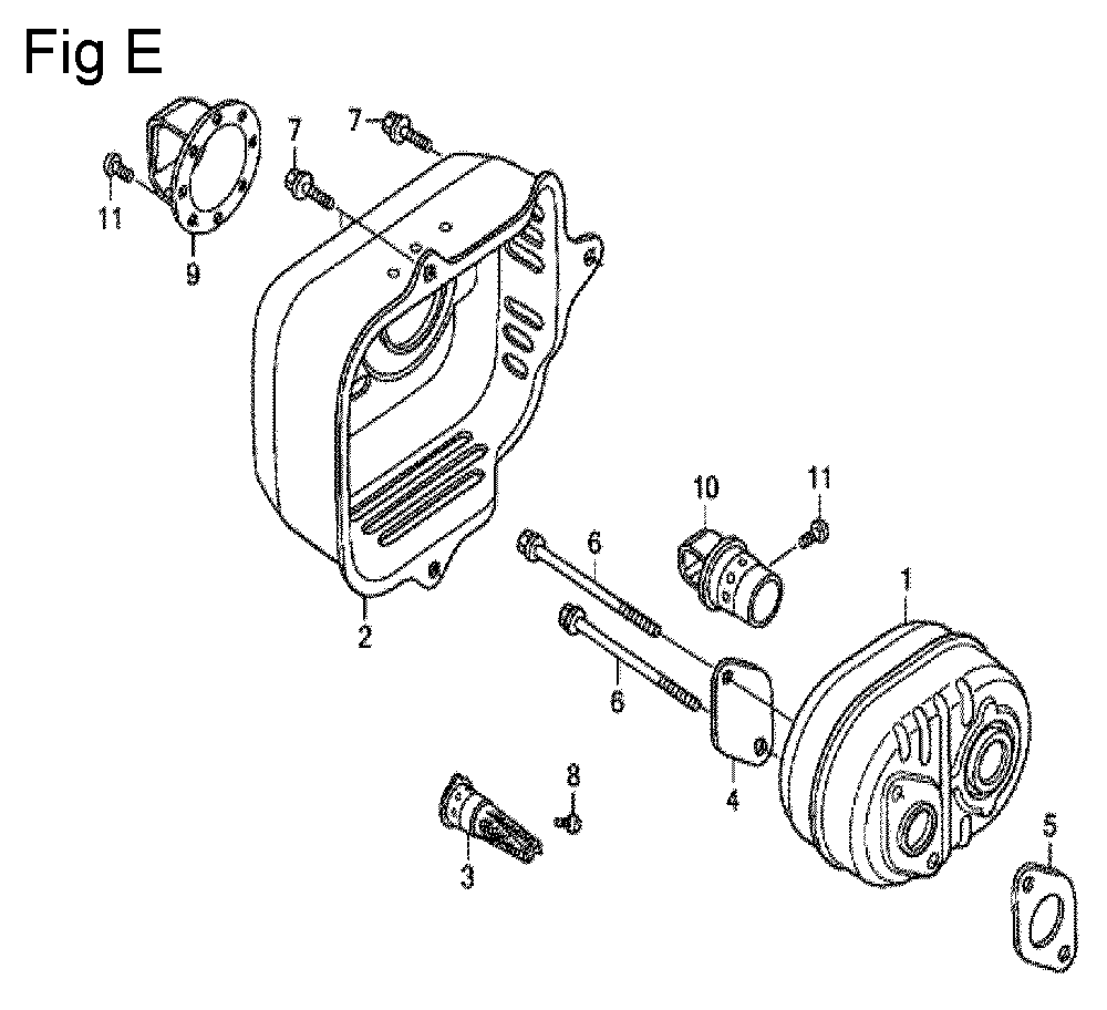 Fig-5 Diagram and Parts List for GCV135 Type A2R Honda Engine