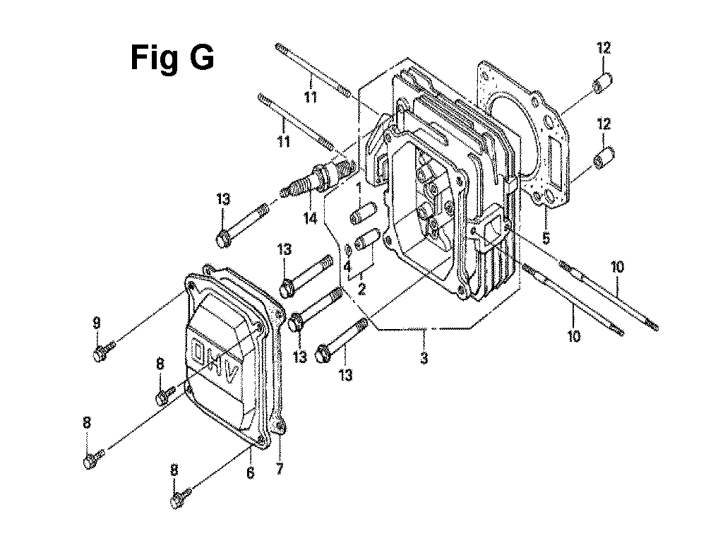Fig-4 Diagram and Parts List for GXV160UH2 Type SFL2 Honda Engine