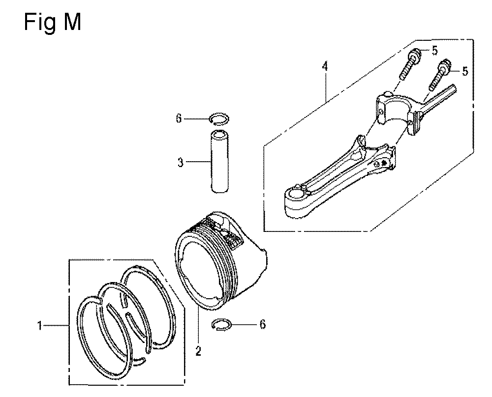 Fig-13 Diagram and Parts List for GCV160LA Type N5AF Honda Engine
