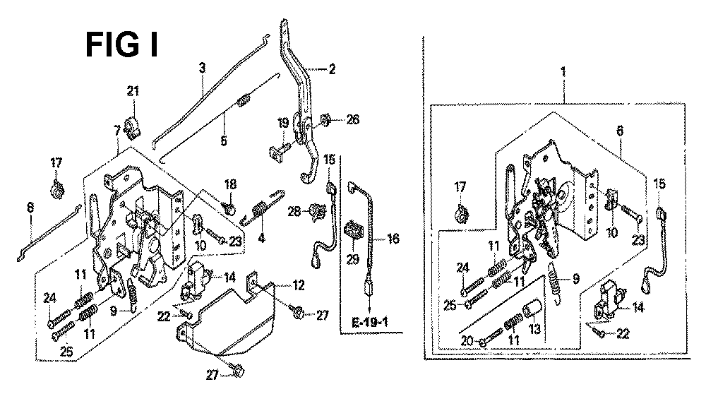 Fig-7 Diagram and Parts List for GXV160H2 Type N1 Honda Engine