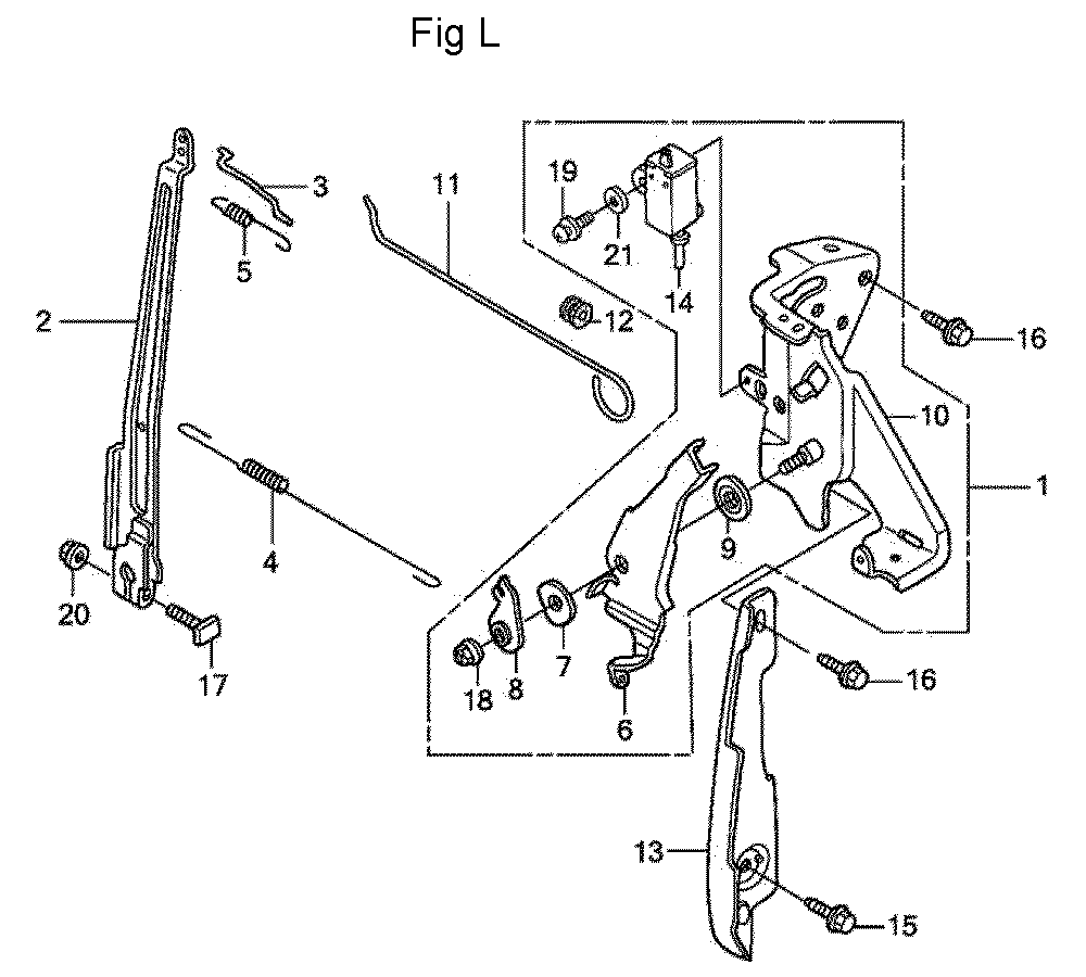Fig-12 Diagram and Parts List for GC160LA Type QHG Honda Engine