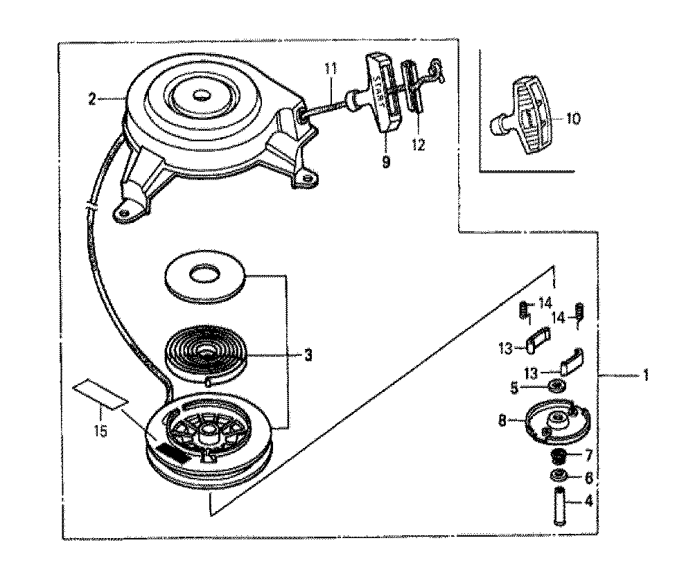 Fig-0 Diagram and Parts List for GXV160K1 Type N62 Honda Engine